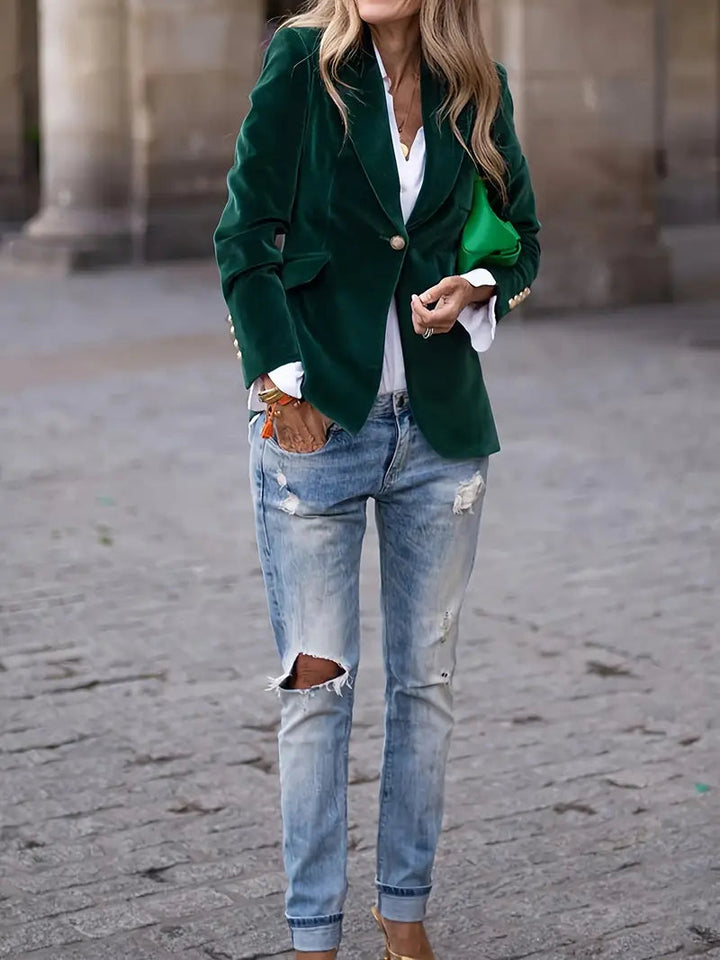 JULISSA | ELEGANT VELVET BLAZER David Toronto