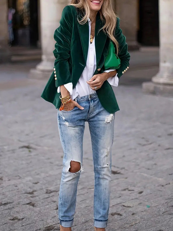 JULISSA | ELEGANT VELVET BLAZER David Toronto