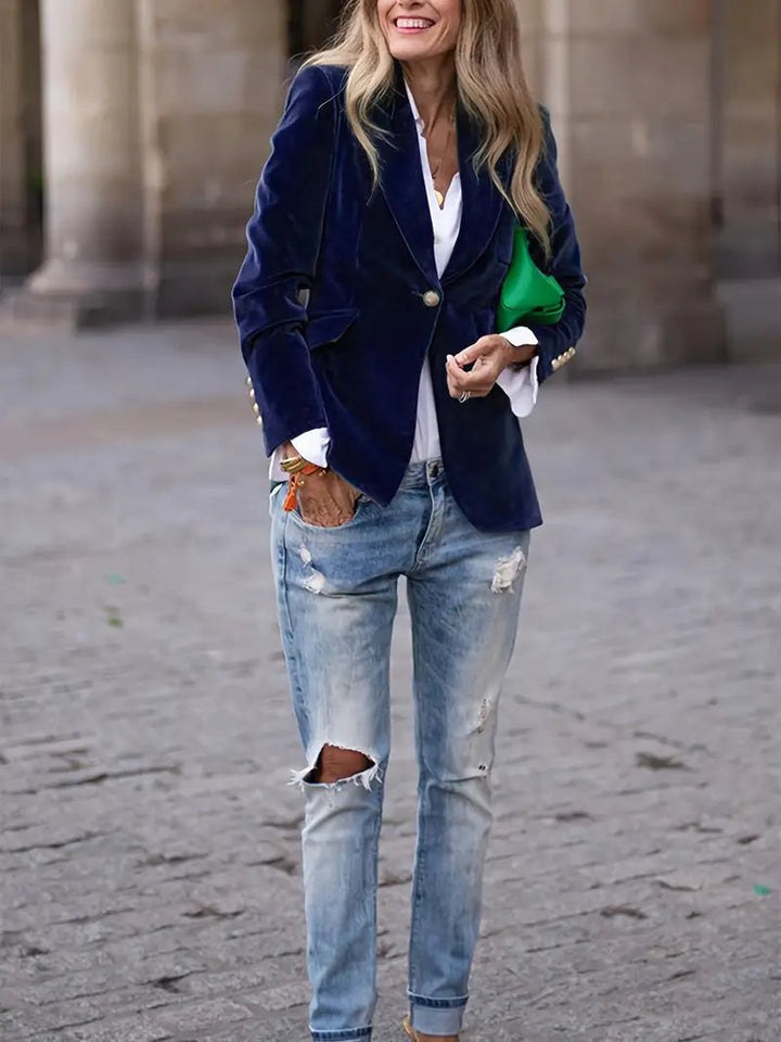 JULISSA | ELEGANT VELVET BLAZER David Toronto