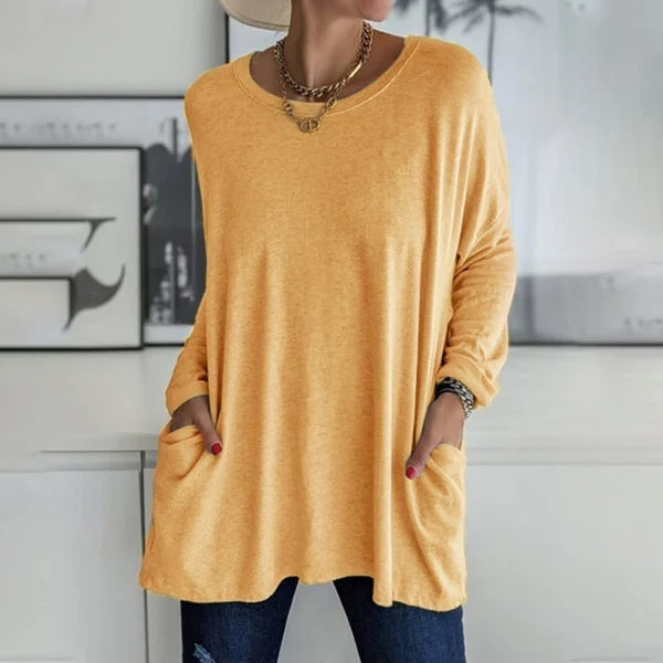 Serenya | Relaxed Long Sleeve Top Olivia & Kendall New York