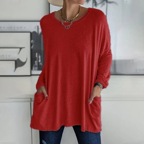 Serenya | Relaxed Long Sleeve Top Olivia & Kendall New York