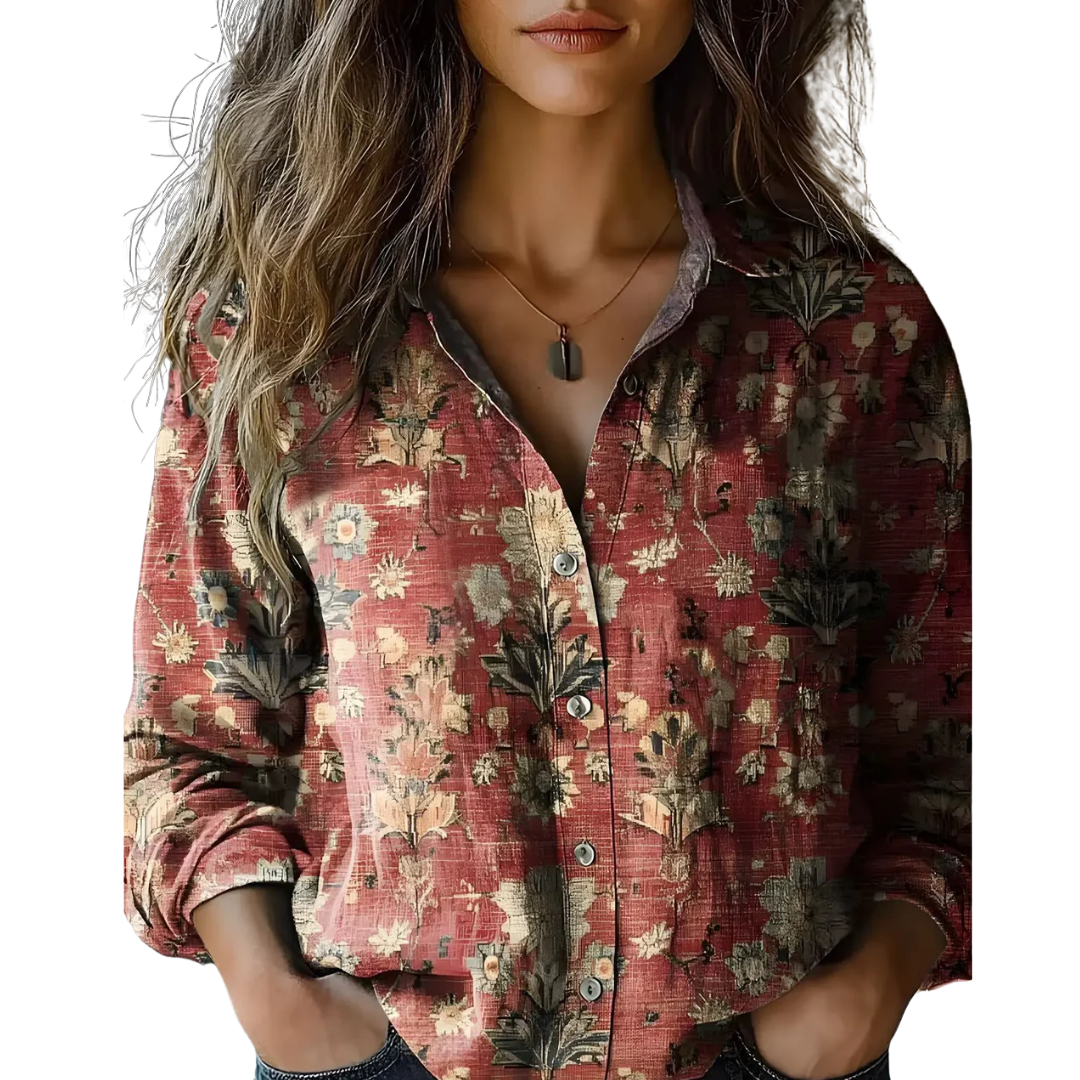 Olivia&Grace™ | Élodie - Vintage Blouse Olivia&Grace