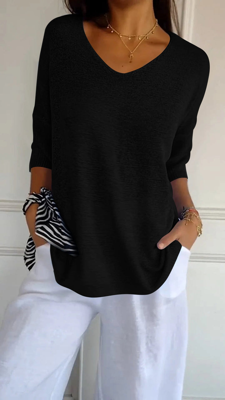 Jill | Timeless V-Neck Top Clarkson Toronto
