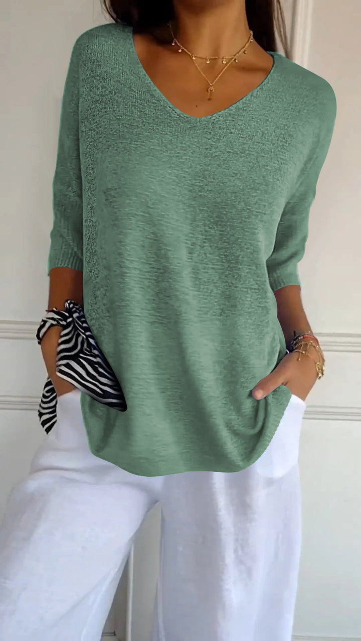 Jill | Timeless V-Neck Top Clarkson Toronto