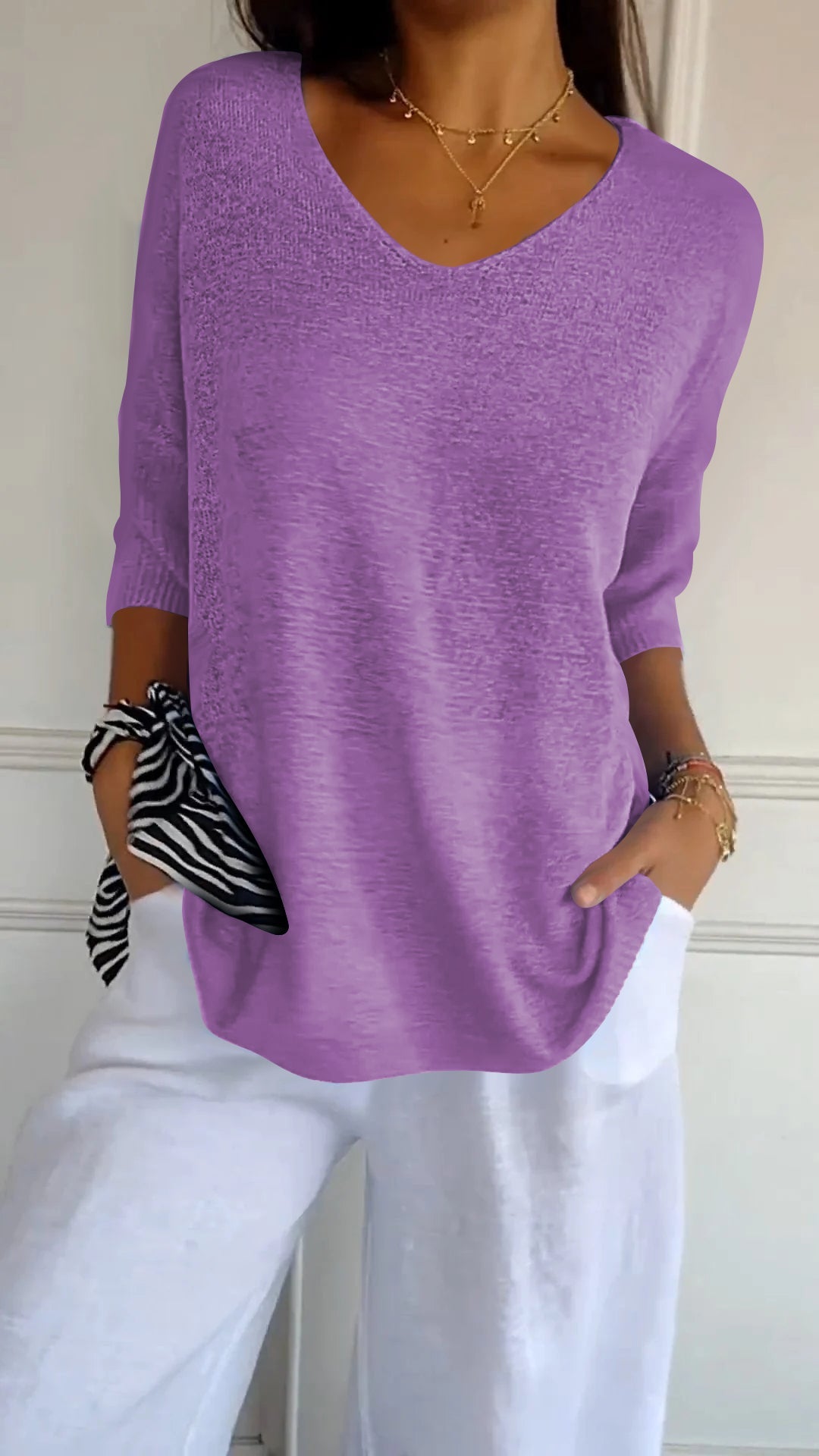 Jill | Timeless V-Neck Top Clarkson Toronto