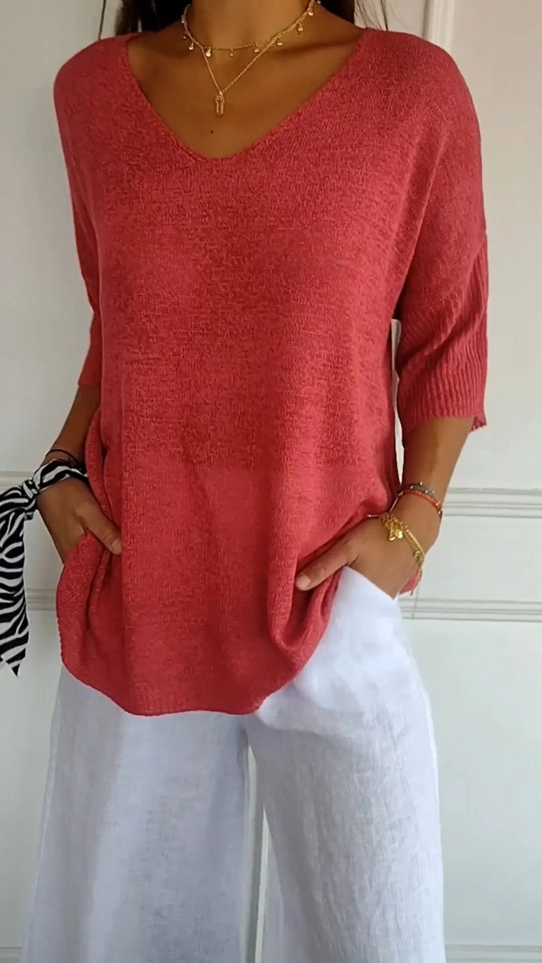 Jill | Timeless V-Neck Top Clarkson Toronto