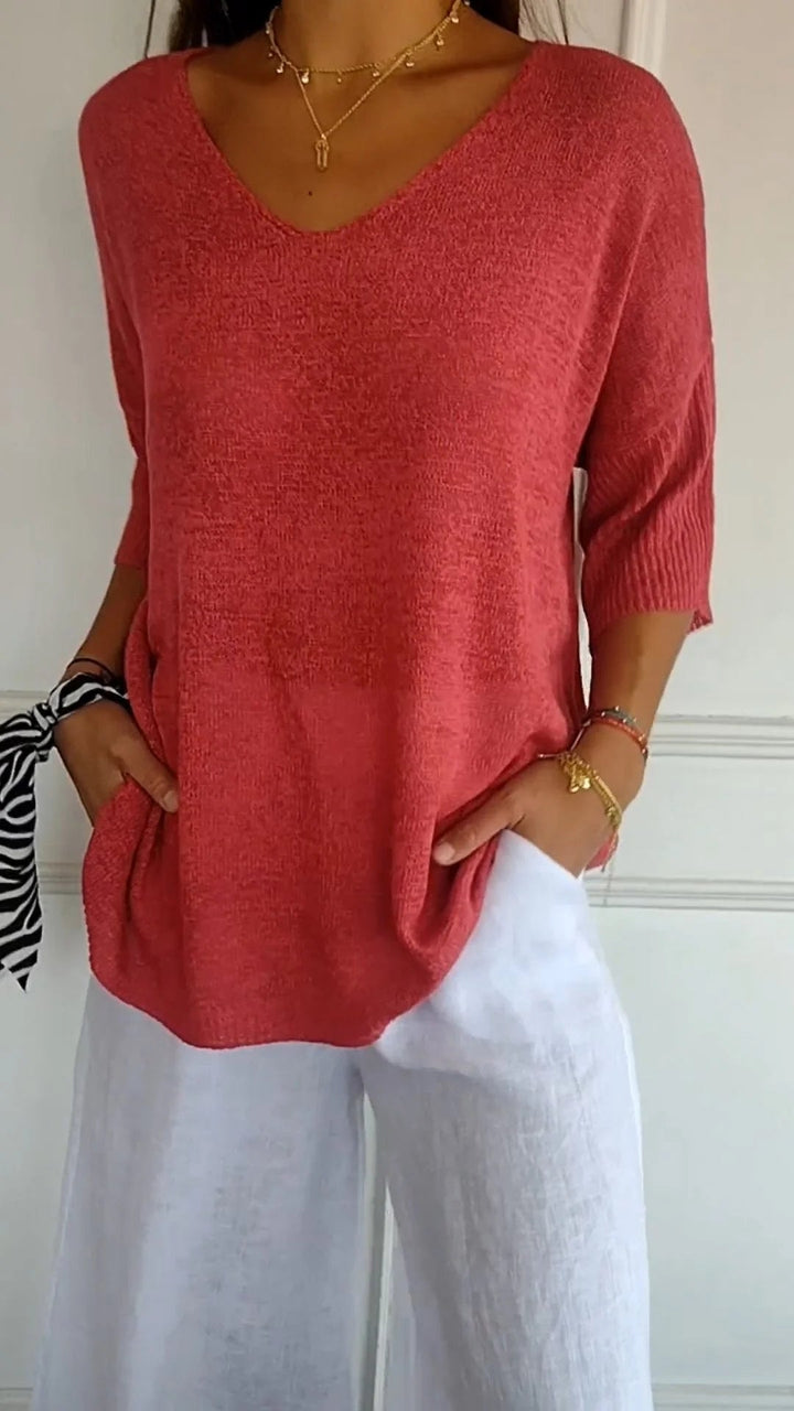 Jill | Timeless V-Neck Top Clarkson Toronto