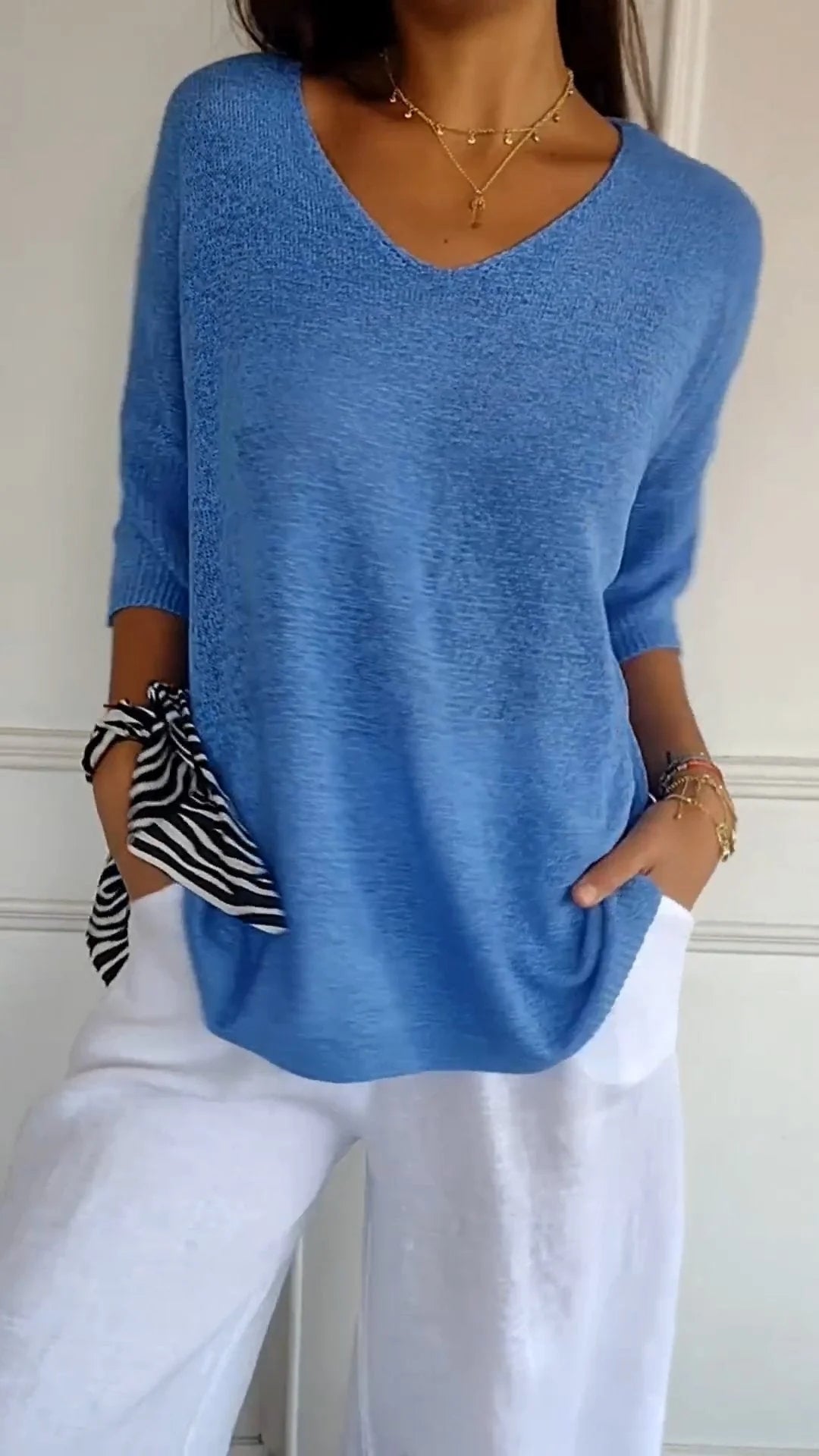 Jill | Timeless V-Neck Top Clarkson Toronto