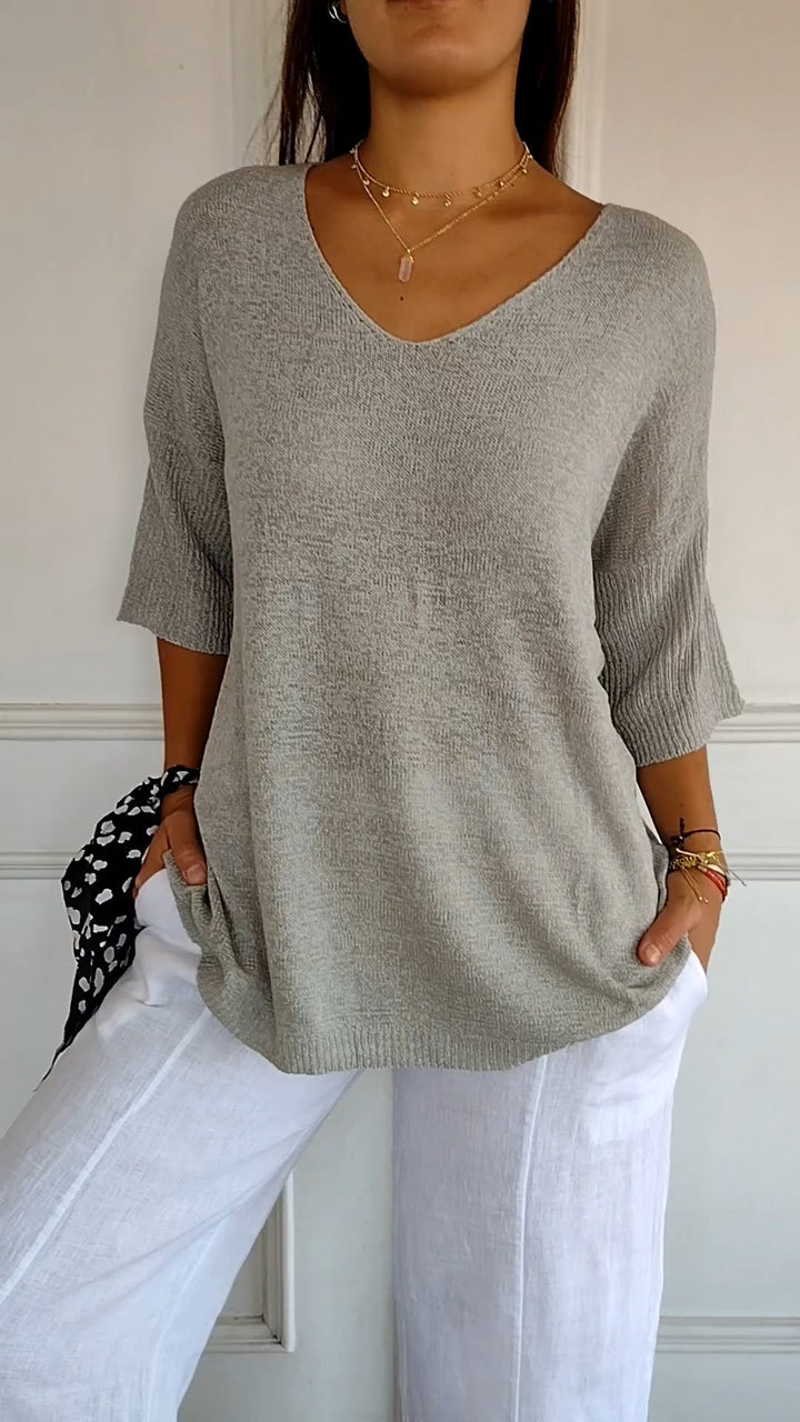 Jill | Timeless V-Neck Top Clarkson Toronto