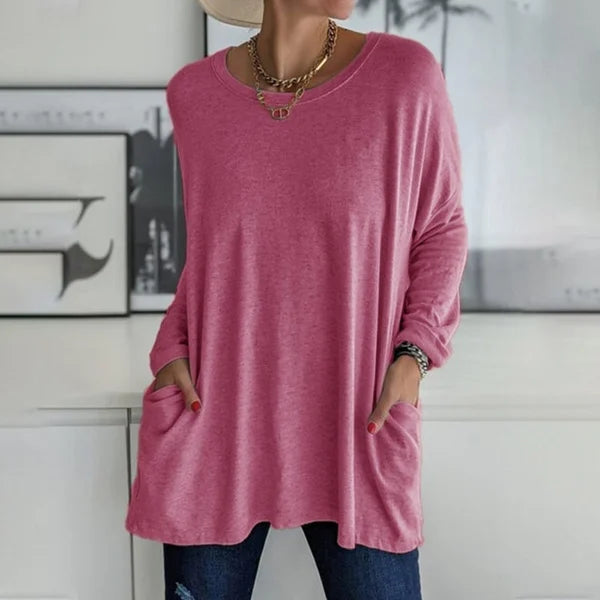 Serenya | Relaxed Long Sleeve Top Olivia & Kendall New York