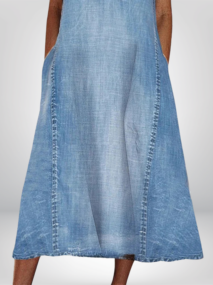 Moa - Bekväm denimklänning Anna & Maja