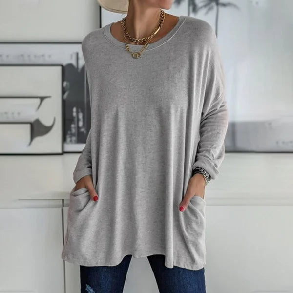 Serenya | Relaxed Long Sleeve Top Olivia & Kendall New York