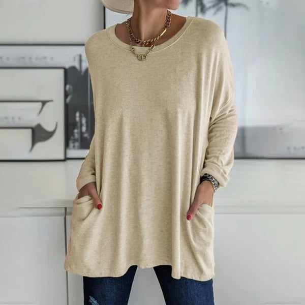 Serenya | Relaxed Long Sleeve Top Olivia & Kendall New York