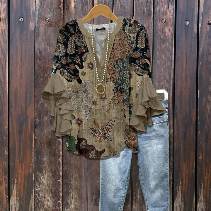 Naomi™ - CASUAL VINTAGE BLOUSE WITH ELEGANT DESIGN Nora & Max Vancouver