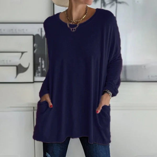 Serenya | Relaxed Long Sleeve Top Olivia & Kendall New York