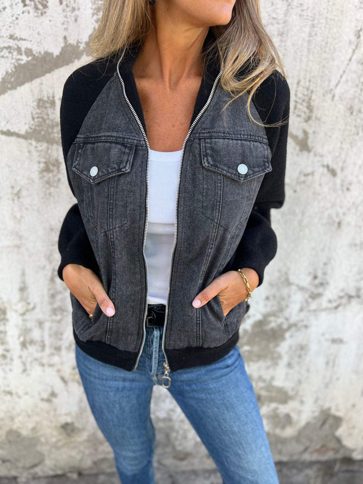 Arielle Knit-Denim Hybrid Jacket Chelsea's Finest