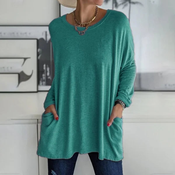 Serenya | Relaxed Long Sleeve Top Olivia & Kendall New York