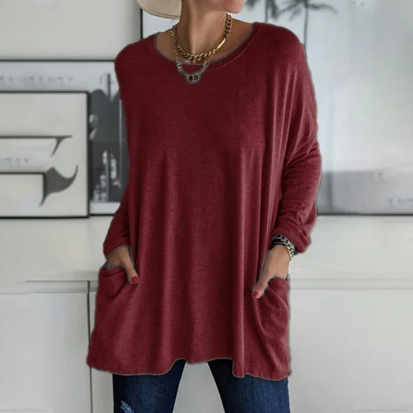 Serenya | Relaxed Long Sleeve Top Olivia & Kendall New York