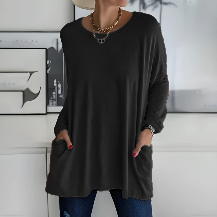 Aelira | Relaxed Long Sleeve Top Olivia & Kendall New York