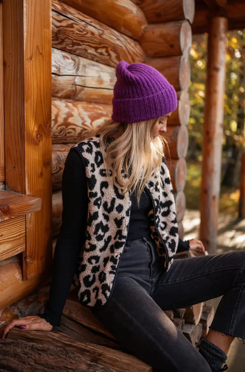 LÉONIE™ | Leopard Knit Vest femmedunord.com