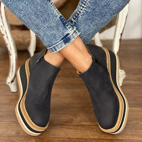 MapleStep™ | Elegant Waterproof Wedge Boots Mason & Rose