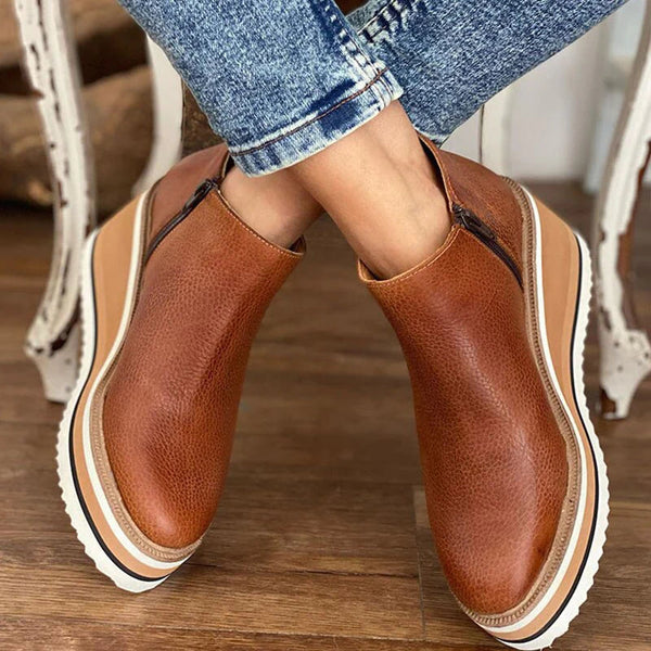 MapleStep™ | Elegant Waterproof Wedge Boots Mason & Rose