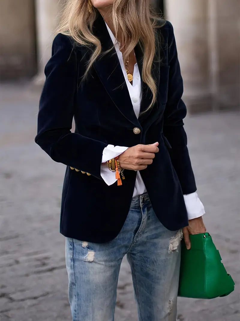 JULISSA | ELEGANT VELVET BLAZER David Toronto