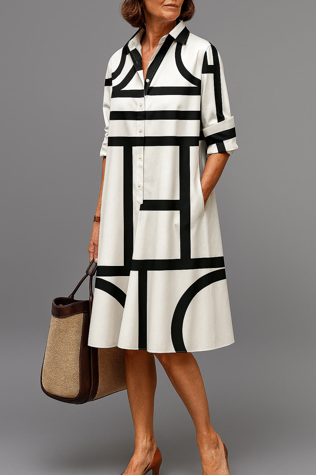 Brigitte - Luxe Midi Dress for Effortless Elegance Chloe & Rose Vegas