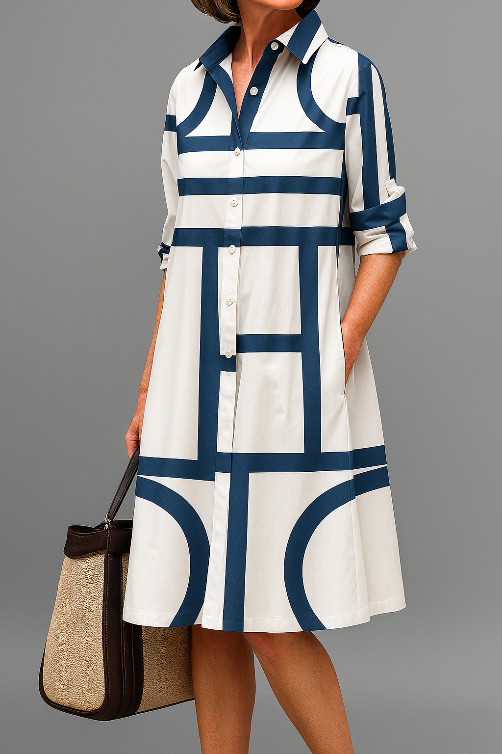 Julia - Elegant Midi Dress for Effortless Style Chloe & Rose Vegas