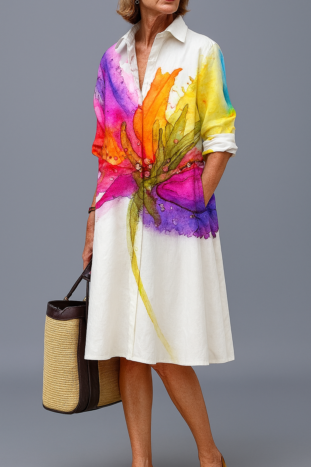 Doris - Luxe Midi Dress for Effortless Summer Comfort Chloe & Rose Vegas