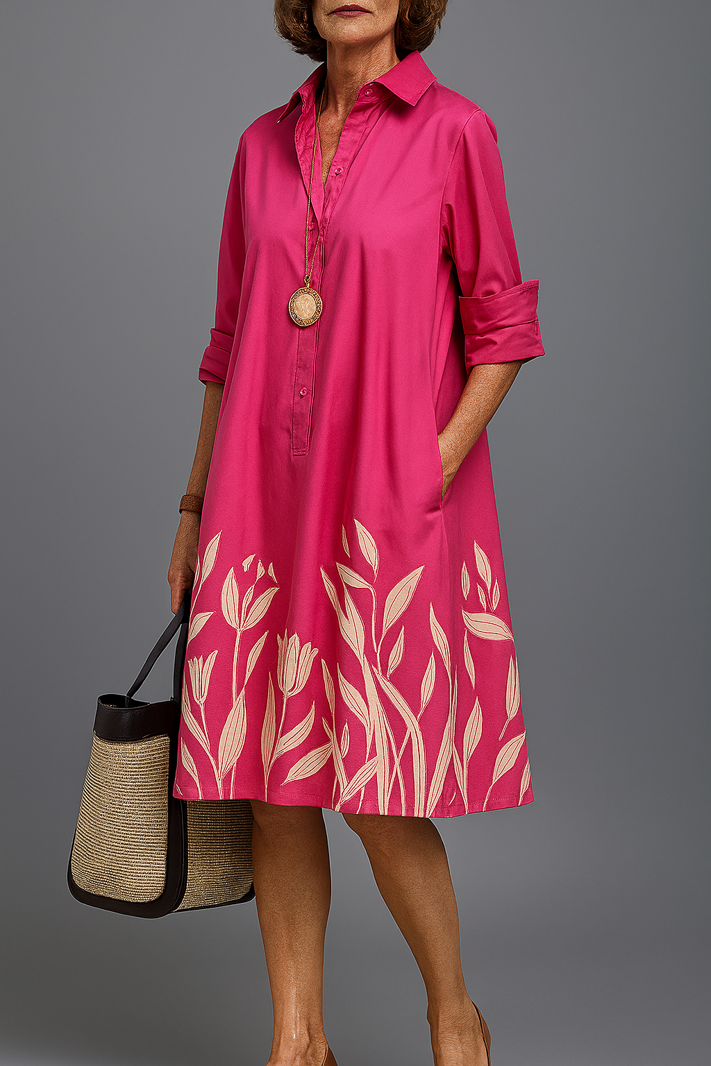 Liane - Luxurious Midi Dress for Effortless Elegance Chloe & Rose Vegas