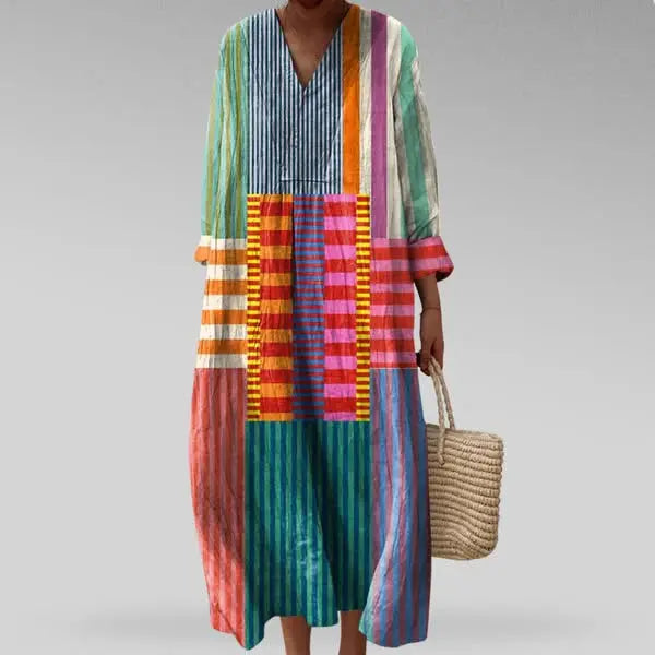 Clara | Elegant geometric dress femmedunord.com