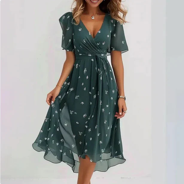 Kathy - Wrap Midi Dress HARPER & LANE