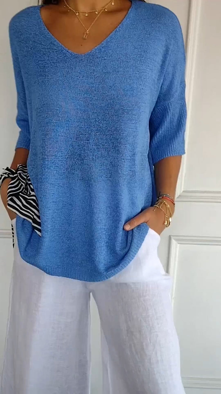 Jill | Timeless V-Neck Top Clarkson Toronto