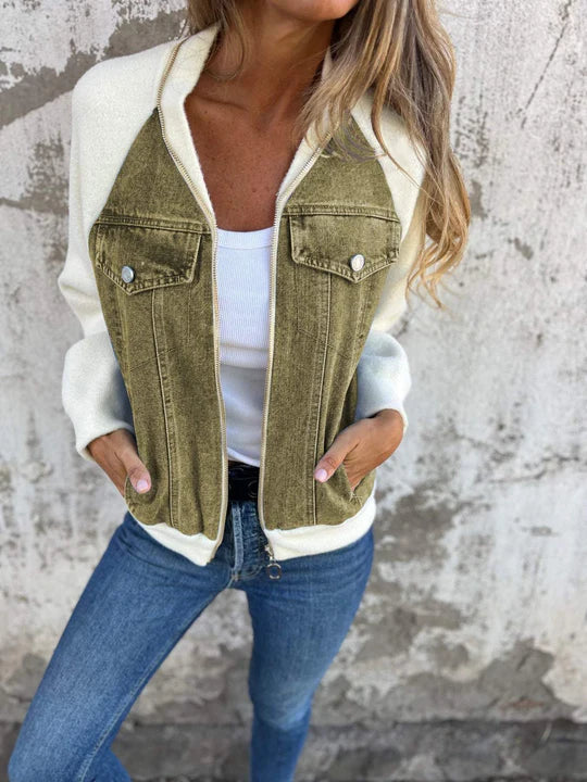 Arielle Knit-Denim Hybrid Jacket Chelsea's Finest