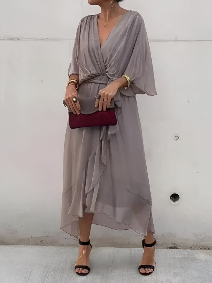 Elise | Grace Tie-Waist Midi Dress Clara & Grey Hudson Valley