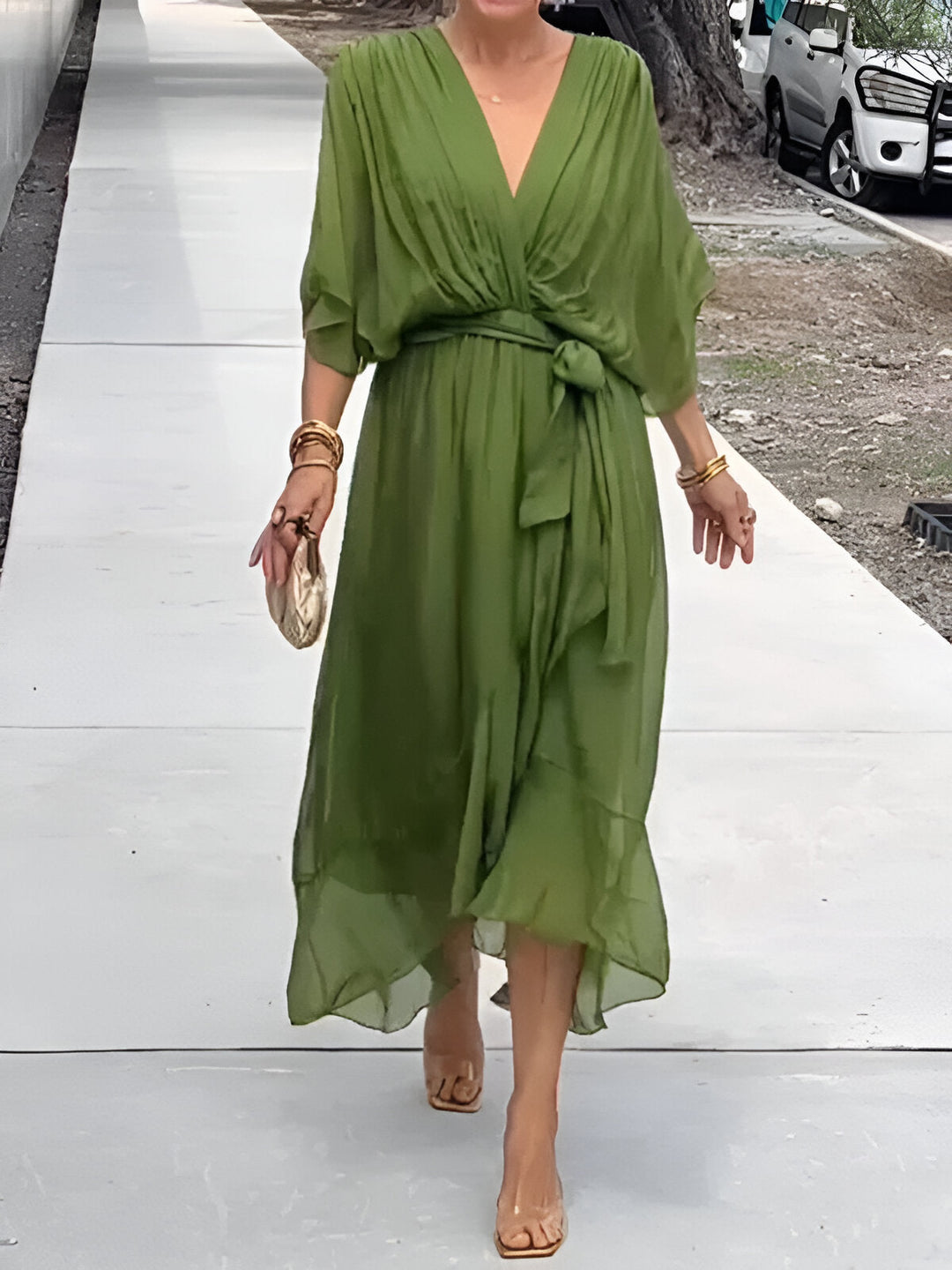 Claire™ | Tie-Waist Midi Dress Clara & Grey Hudson Valley