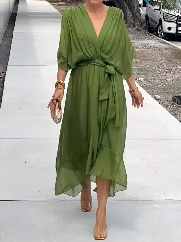 Claire™ | Tie-Waist Midi Dress Clara & Grey Hudson Valley
