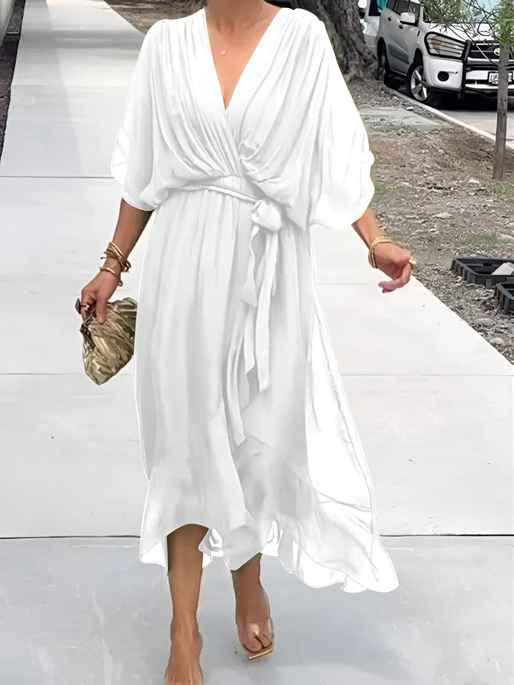 Elise | Grace Tie-Waist Midi Dress Clara & Grey Hudson Valley