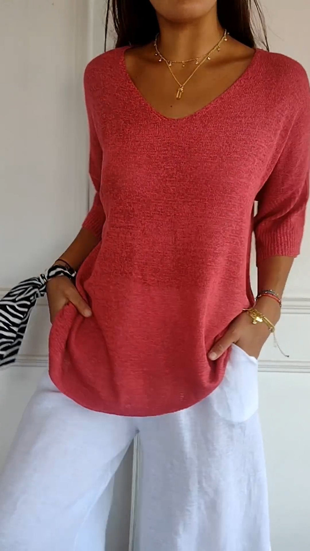 Jill | Timeless V-Neck Top Clarkson Toronto