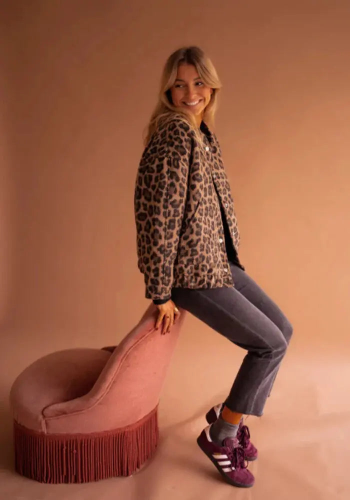 WILD VISION™  | Leopard Bomber Jacket femmedunord.com
