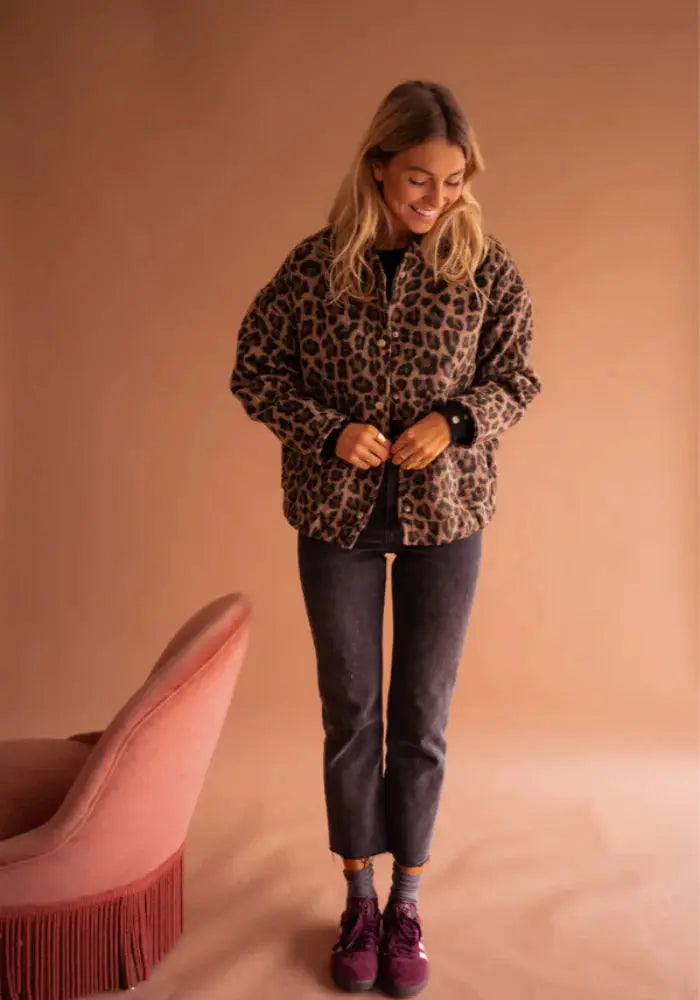 WILD VISION™  | Leopard Bomber Jacket femmedunord.com