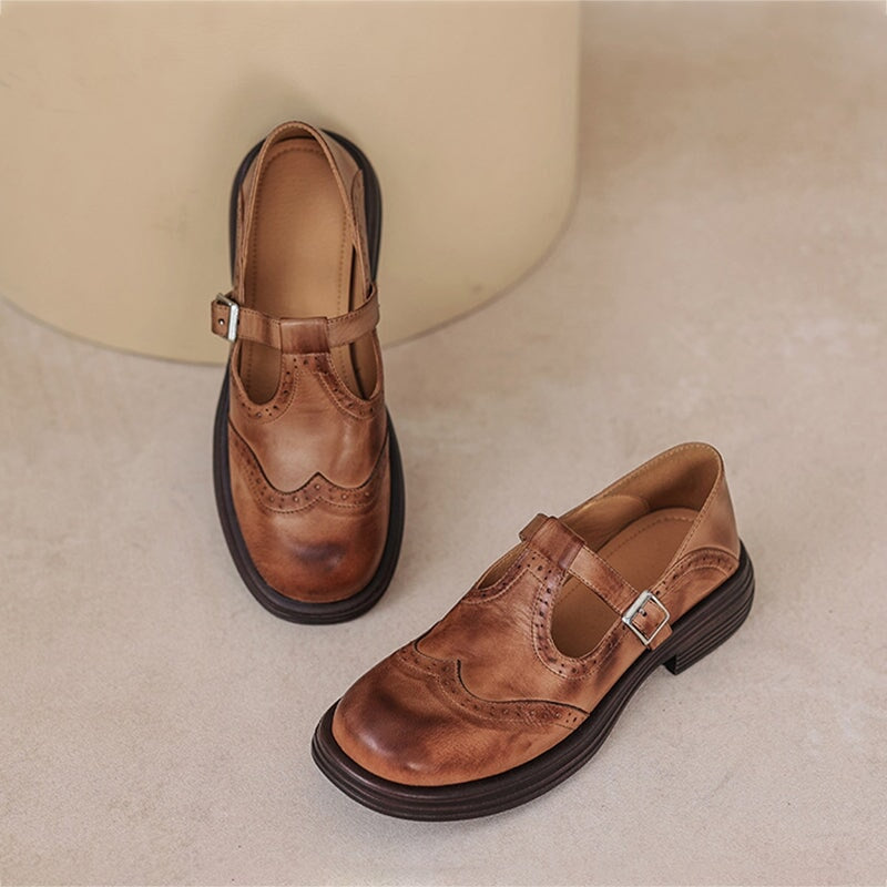 Elva™ | Eleganta Mary Janes i Läder Elva Stockholm