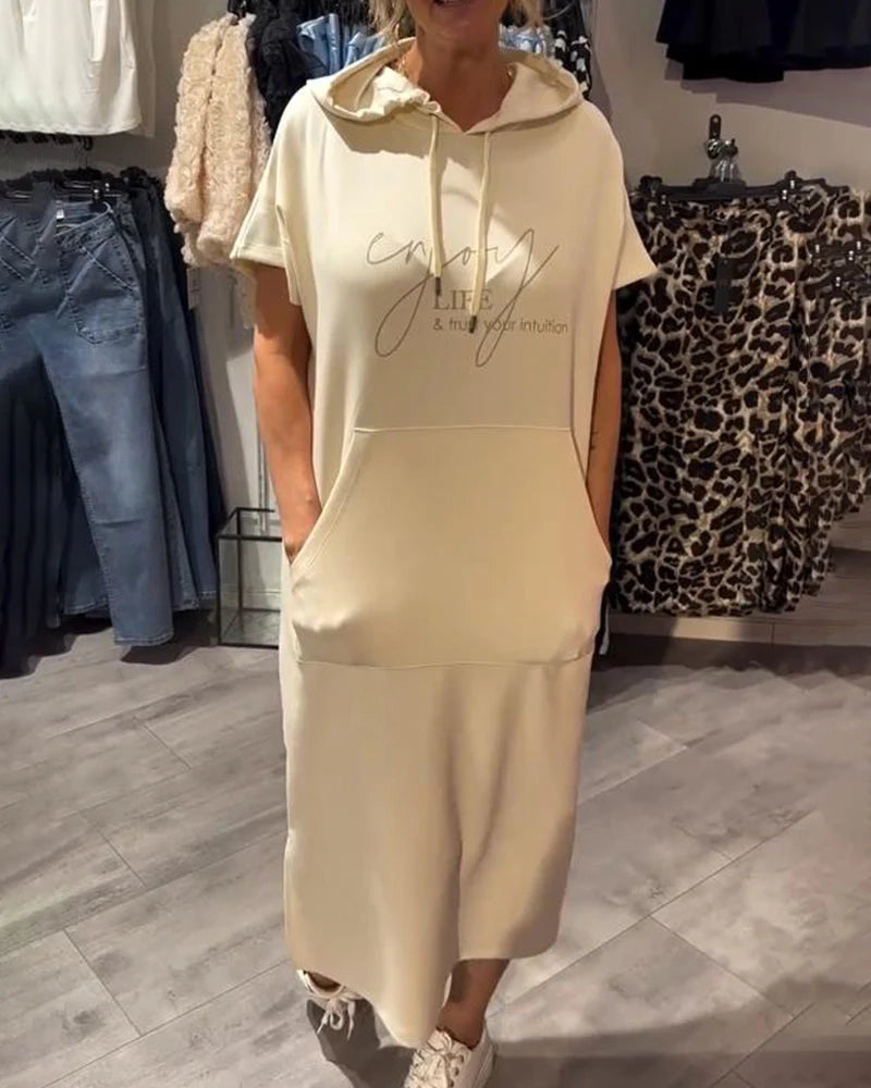 NOVA HOOD™ | Relaxed Hoodie Dress With Feminine Edge femmedunord.com