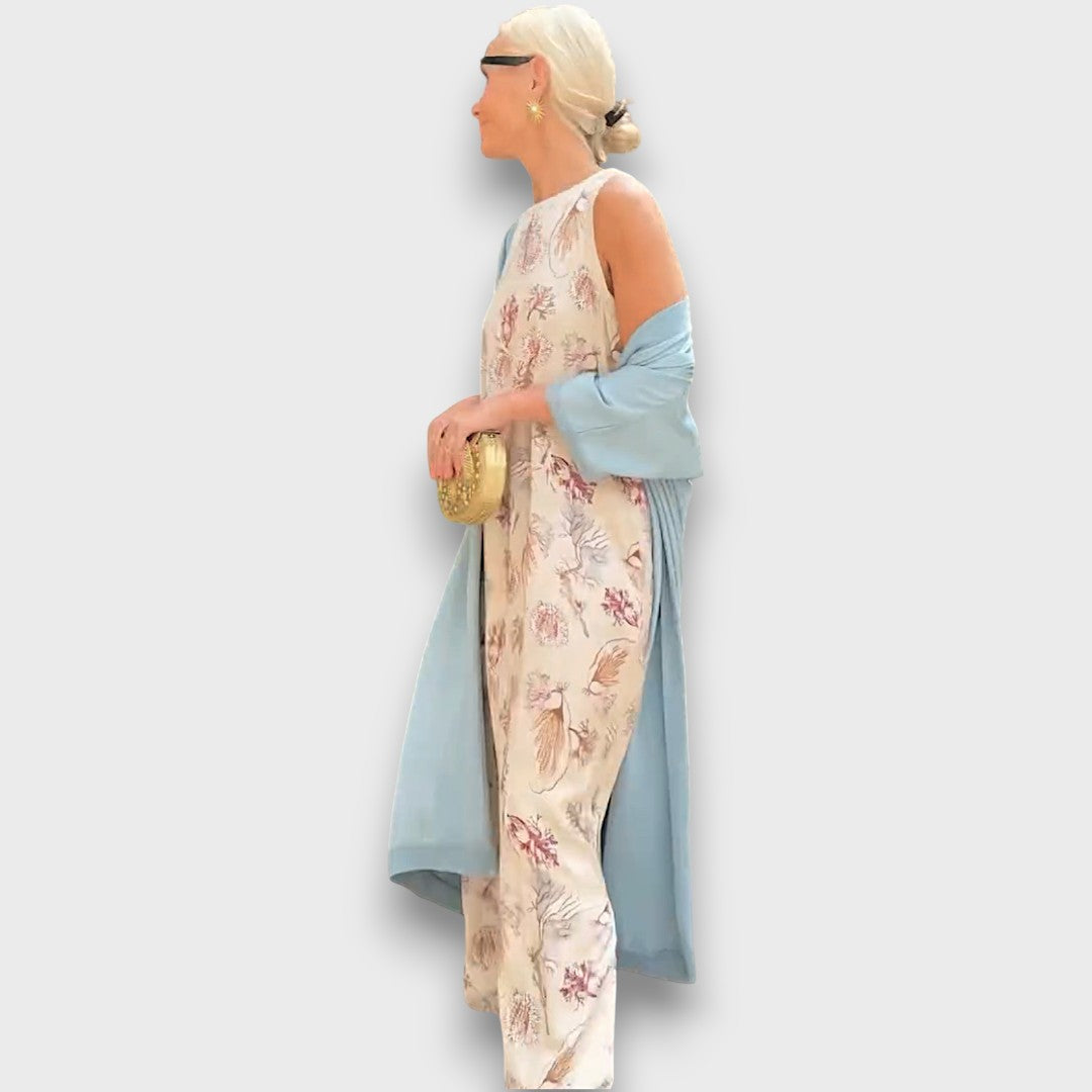 Elveria –  Maxikleid mit Cardigan Emma Fioretti