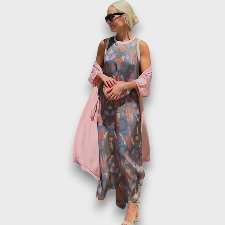 Elveria –  Maxikleid mit Cardigan Emma Fioretti