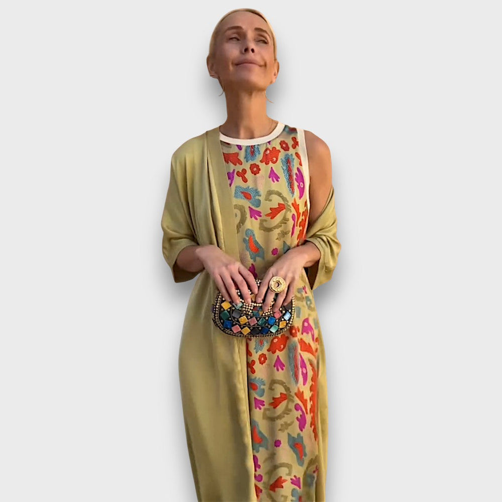 Elveria –  Maxikleid mit Cardigan Emma Fioretti