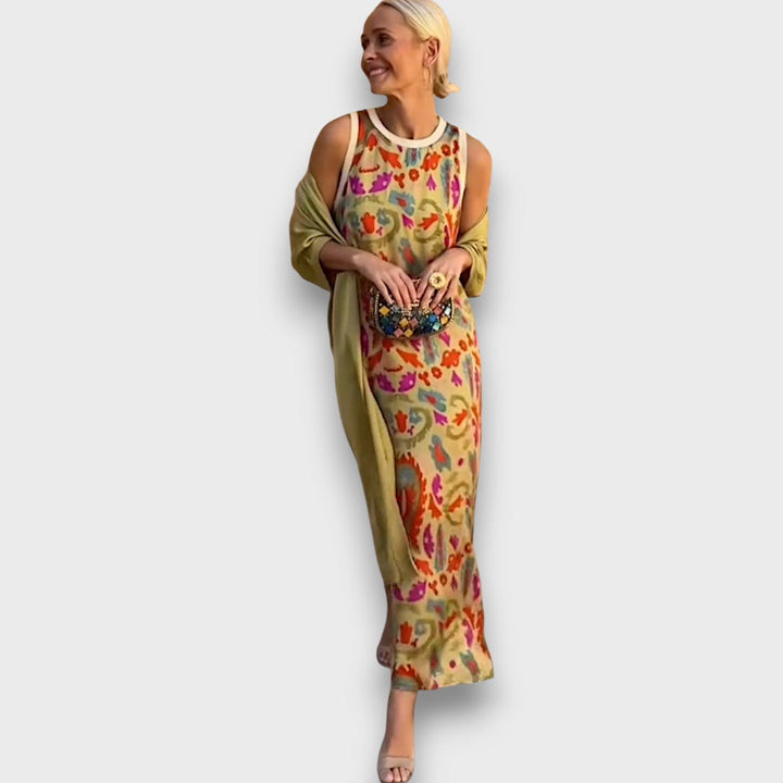 Elveria –  Maxikleid mit Cardigan Emma Fioretti