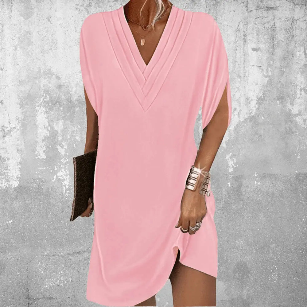 Sienna Satin | V-Neck Dress femmedunord.com