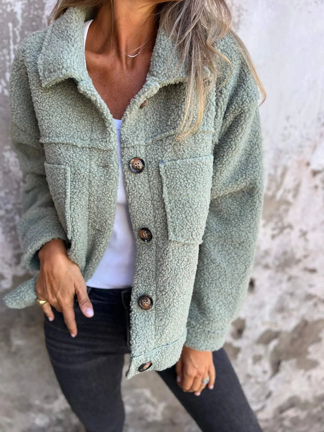 SOFIA | TEDDY FLEECE JACKET femmedunord.com